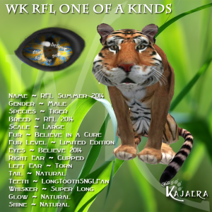 WK RFL Tiger OOAK