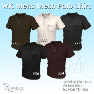 Mens Mesh Polos